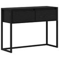 vidaXL Koncový stôl Čierny dub 100 x 36 x 75 cm Kompozitné drevo