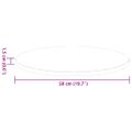 vidaXL Vrchná doska Ø 50 x 1,5 cm Okrúhly Kompozitné drevo Dub artisan