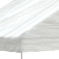 vidaXL Altánok so strechou, biely 4,08x2,23x3,22 m, polyetylén