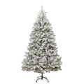 vidaXL Umelý Sklápací Vianočný Stromček 300 LED Zelená a biela 270 cm