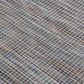 vidaXL Vonkajší koberec s plochým tkaním 100x200 cm hnedý a modrý