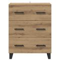 vidaXL Servírovacia skriňa Remeselný dub 69,5 x 34 x 90 cm