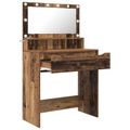 vidaXL Toaletné stolíky do spálne Staré drevo 80 x 39,6 x 135 cm