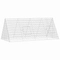 vidaXL Klietka pre králiky Strieborná 215 x 100 x 85 cm