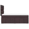 vidaXL Boxspring posteľ s matracom tmavohnedá 100x200 cm látka