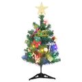 vidaXL Umelý osvetlený vianočný stromček s 30 LED zelený 60 cm