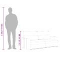 vidaXL 2-miestna pohovka krémová 140 cm látka