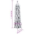 vidaXL Umelý osvetlený vianočný stromček s 30 LED a snehom 60 cm