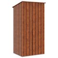 vidaXL Záhradné prístrešky Hnedá 103 x 86 x 200 cm Kov