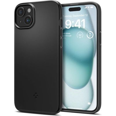 Puzdro Spigen Thin Fit pre iPhone 15 6,1" čierna