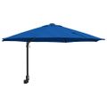vidaXL Záhradný slnečník 248 x 248 x 148 cm Polyester a oceľ Azurblue