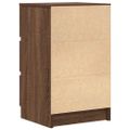 vidaXL Nočné skrinky s 3 zásuvkami 2 ks hnedý dub 39x35x65 cm
