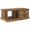 vidaXL Konferenčný stolík Staré drevo 90 x 50 x 35 cm Kompozitné drevo