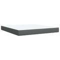 vidaXL Posteľ boxspring s matracom Tmavosivá 140 x 190 cm Látka