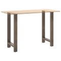 vidaXL Nohy barového stola, prírodná oceľ, 2 ks, 50 x (90-91) cm, oceľ