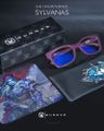 GUNNAR kancelářske/herní brýle  WORLD OF WARCRAFT, SYLVANAS - BLIZZARD FORSAKEN RED jantarová skla BLF 65 GUNNAR focus