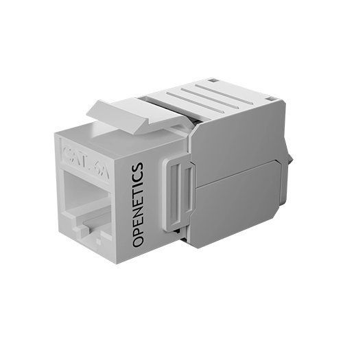 ITS Keystone jack - konektor samozařezávací RJ45 Cat. 6A UTP, biely