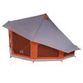 vidaXL Tipi stan so strechou Šedá a oranžová 508 x 470 x 300 cm taft