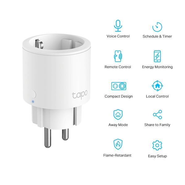 TP-Link - Chytrozrá mini Wi-Fi zásuvka s meraním spotreby energie, Tapo P115