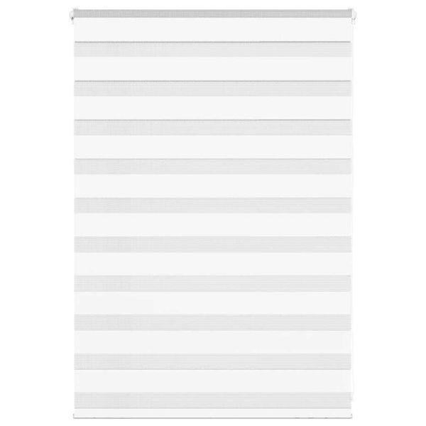 vidaXL Zebra roleta biela 100x100 cm šírka látky 95,9 cm polyester