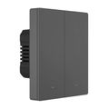 Inteligentný WiFi nástenný spínač SONOFF M5-2C-80 (2-kanálový, do rámu, grafitový)