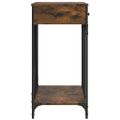 vidaXL Konzolový stolík dymový dub 100x39x78,5 cm kompozitné drevo