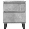 vidaXL Nočné stolíky 2 ks betónové sivé 40x35x50 cm kompozitné drevo