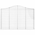 vidaXL Oblúkové gabionové koše 2 ks 200x30x120/140 cm pozink. železo