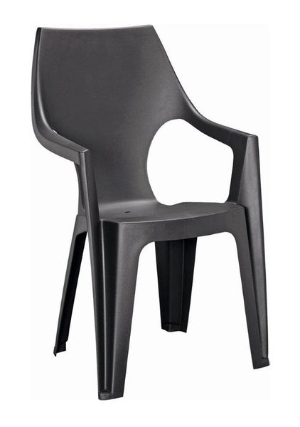 Stolička záhradná KETER Dante Highback Graphite