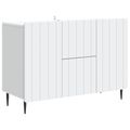 vidaXL Servírovacia skriňa Biela 89 x 34,5 x 62 cm Kompozitné drevo