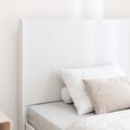 vidaXL Posteľový rám s úložným priestorom a čelom Biela 90 x 200 cm