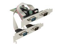 Sériový adaptér - PCIe 2.0 nízky profil - RS-232 x 4