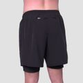 Šortky 2v1 Essence Black - GymBeam, veľkosť XL