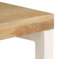 vidaXL Konzolový stolík 120x35x76 cm mangové drevo a oceľ