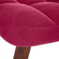 vidaXL Hojdacie kreslo so stoličkou Wine Red Velvet