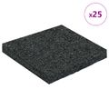 vidaXL Pad z gumových granúl na dvor Čierny 9 x 9 x 0,8 cm Guma