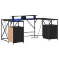 vidaXL Stôl Čierny dub Kompozitné drevo 182 x 101 x 87,5 cm