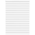 vidaXL Zebra roleta biela 160x200 cm šírka látky 155,9cm polyester