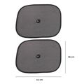 Slnečná clona s prísavkou na bočné okno auta CAR SUNSHADE SET 7, 44 x 36 cm, 2 ks SIXTOL