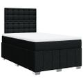 vidaXL Boxspring posteľ s matracom čierna 120x190 cm látka
