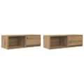 vidaXL TV stolíky 2 ks dub artisan 80x31x25,5 cm spracované drevo