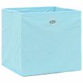 vidaXL Úložné boxy 10 ks, netkaná textília 28x28x28 cm, svetlomodré