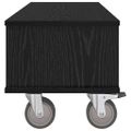 vidaXL TV stolík 100 x 35 x 35 cm Čierny dub Kompozitné drevo