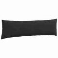 vidaXL Vankúše na pohovku 2 pcs Čierna 145 x 40 cm Kordúrová tkanina