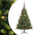 vidaXL Umelý vianočný stromček s kĺbmi 150 LED Zelená 120 cm PVC a PE