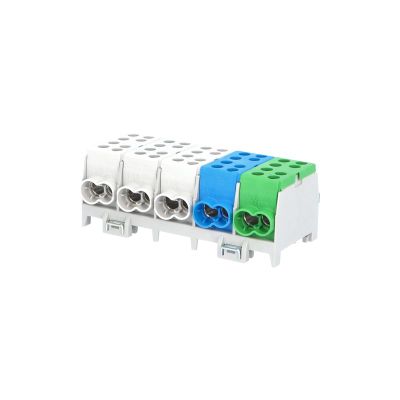 Svorkovnica rozbočovacia HLAK 35-5/10 S, 125A, 5-pól., AL/CU, IP20, 3xŠ/M/Z, na DIN /2080518