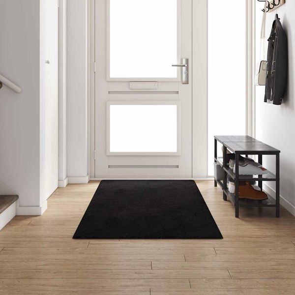vidaXL Behúň koberec Čierna 100 x 300 cm 100% Polypropylén Tuft