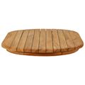 vidaXL Vrchná doska 80 x 40 x 3,5 cm Oválny Husté teakové drevo