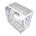 Počítačová skriňa Darkflash DY470 (biela) + 4 ventilátory + držiak GPU