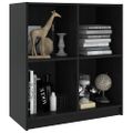 vidaXL Komoda čierna 70x33x76 cm masívne borovicové drevo